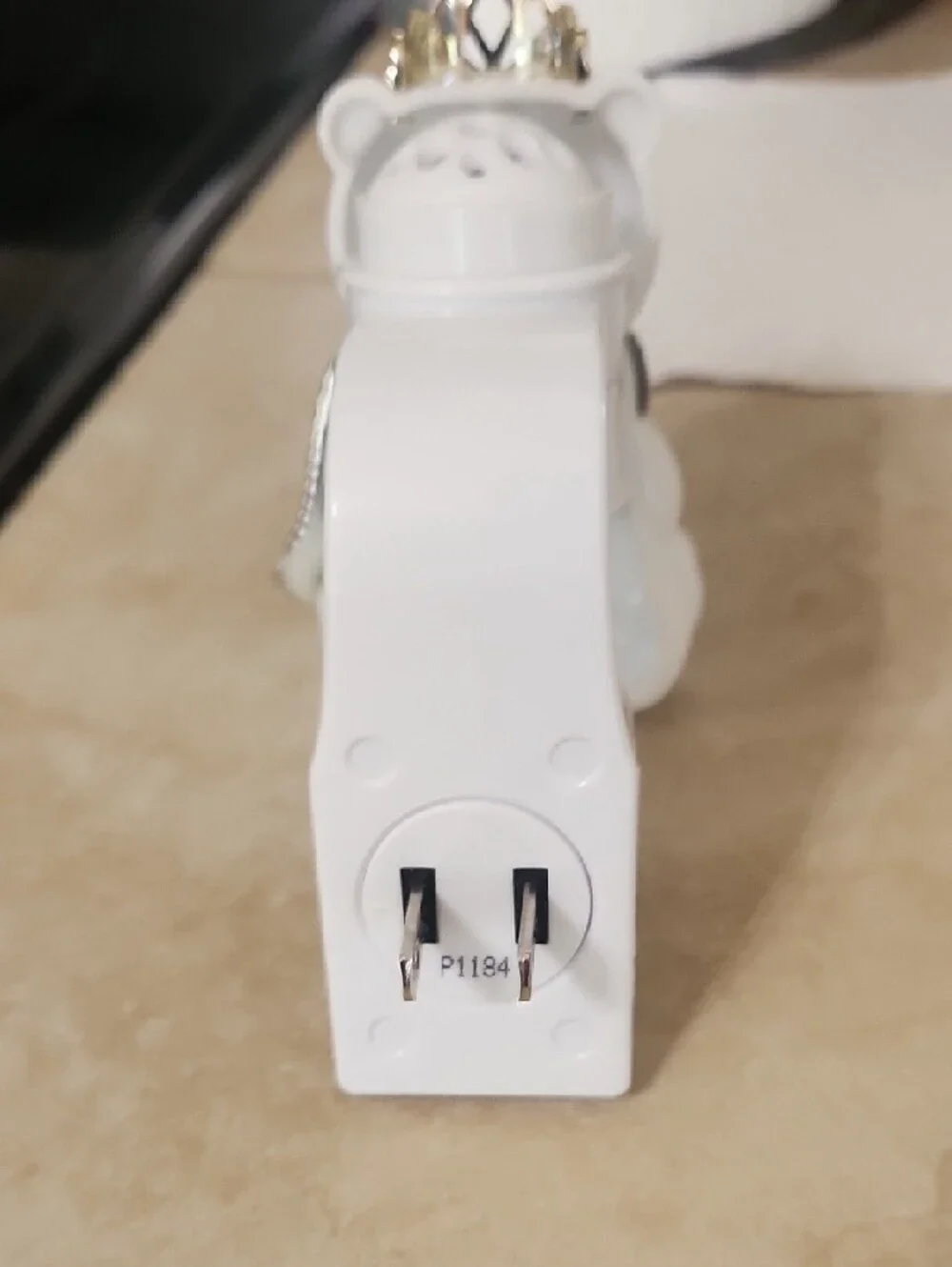 Bath & Body Works White and Gold Crowned‎ Animal Plug-In Fragrance Warmer